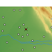 Nearby Forecast Locations - Dźalandhar - mapa