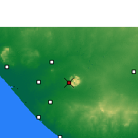 Nearby Forecast Locations - Dźunagadh - mapa