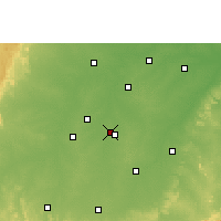 Nearby Forecast Locations - Raipur - mapa