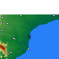 Nearby Forecast Locations - Tuticorin - mapa