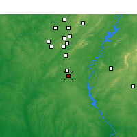 Nearby Forecast Locations - Calera - mapa