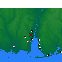 Nearby Forecast Locations - Prichard - mapa