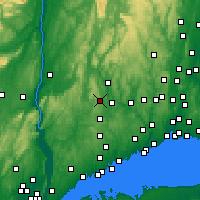 Nearby Forecast Locations - New Fairfield - mapa