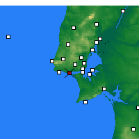 Nearby Forecast Locations - Oeiras - mapa