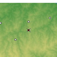 Nearby Forecast Locations - Rolla - mapa