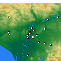 Nearby Forecast Locations - Sewilla - mapa