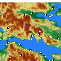 Nearby Forecast Locations - Amfisa - mapa