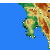 Nearby Forecast Locations - Gargalianoi - mapa