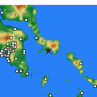 Nearby Forecast Locations - Karistos - mapa