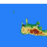 Nearby Forecast Locations - Kisamos - mapa