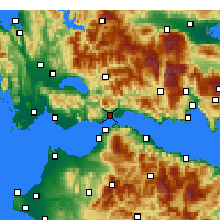 Nearby Forecast Locations - Nafpaktos - mapa
