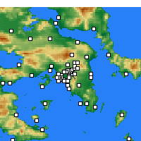 Nearby Forecast Locations - Neo Psichiko - mapa