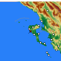 Nearby Forecast Locations - Paleokastritsa - mapa