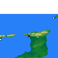 Nearby Forecast Locations - Port-of-Spain - mapa