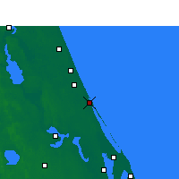 Nearby Forecast Locations - New Smyrna Beach - mapa