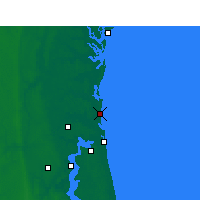 Nearby Forecast Locations - Fernandina Beach - mapa