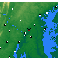 Nearby Forecast Locations - College Park - mapa