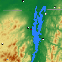Nearby Forecast Locations - Plattsburgh - mapa