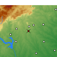 Nearby Forecast Locations - Greenville - mapa
