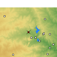 Nearby Forecast Locations - Llano - mapa