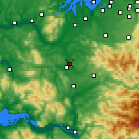 Nearby Forecast Locations - Chehalis - mapa