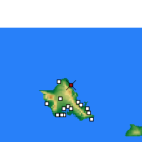 Nearby Forecast Locations - Lā'ie - mapa