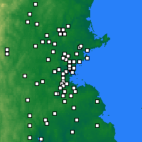 Nearby Forecast Locations - Chelsea - mapa