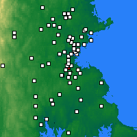 Nearby Forecast Locations - Hyde Park - mapa