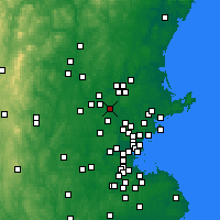Nearby Forecast Locations - Tewksbury - mapa