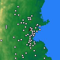 Nearby Forecast Locations - Woburn - mapa
