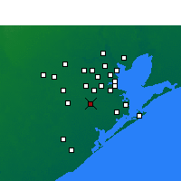 Nearby Forecast Locations - Alvin - mapa