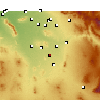 Nearby Forecast Locations - Casa Grande - mapa