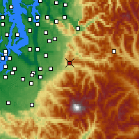 Nearby Forecast Locations - Enumclaw - mapa