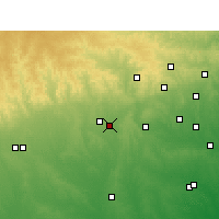 Nearby Forecast Locations - Hondo - mapa