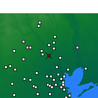 Nearby Forecast Locations - Humble - mapa