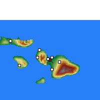 Nearby Forecast Locations - Kahului - mapa