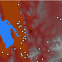 Nearby Forecast Locations - Morgan - mapa