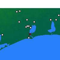 Nearby Forecast Locations - Port Arthur - mapa