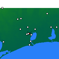 Nearby Forecast Locations - Port Neches - mapa