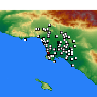 Nearby Forecast Locations - Redondo Beach - mapa