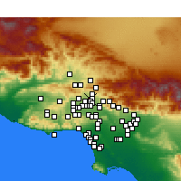 Nearby Forecast Locations - San Fernando - mapa