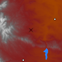 Nearby Forecast Locations - Thermopolis - mapa