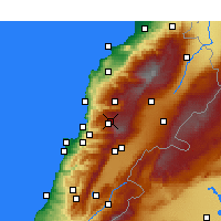 Nearby Forecast Locations - Fâraïya - mapa