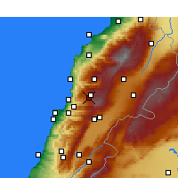 Nearby Forecast Locations - Faraya - mapa