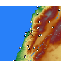 Nearby Forecast Locations - Burummana - mapa