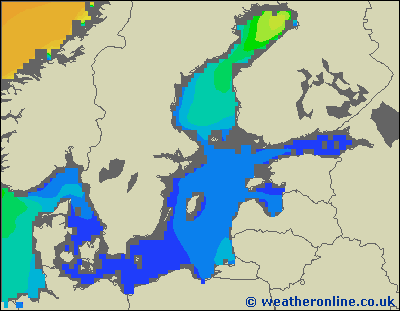 Morze Bałtyckie S - wysokości fali morskiej - śro., 20.12. 01:00 CET