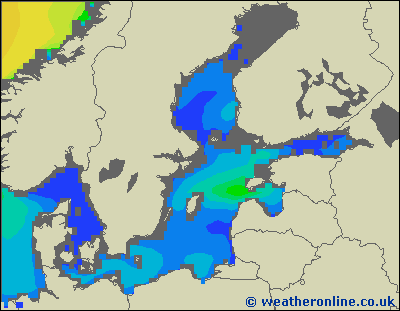Morze Bałtyckie SE - wysokości fali morskiej - pt., 23.02. 01:00 CET