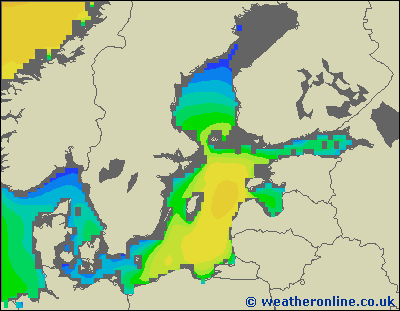 Morze Bałtyckie S - wysokości fali morskiej - wto., 20.03. 19:00 CET
