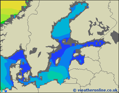 Morze Bałtyckie SE - wysokości fali morskiej - so., 26.05. 02:00 CEST