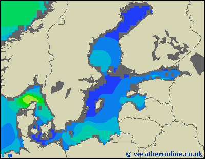 Morze Bałtyckie S - wysokości fali morskiej - pt., 20.07. 20:00 CEST